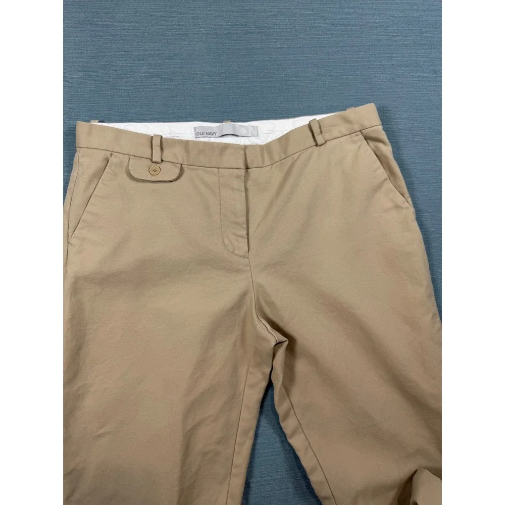 Old‎ Navy Womens Khaki Trousers Size 8 Tan Classic Rise Bootcut Chino Pants